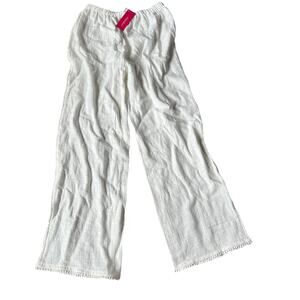 Xhilaration Juniors' Off-White Cropped Cover Up Pants - Size Small - NWT